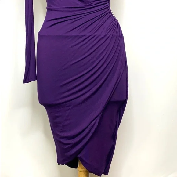 BEBE Kardashians NWT Goddess One Shoulder Size S - Picture 3 of 8